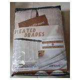 Pinch Pleat Linen Sheer Curtains 90 Inches Long for Living Room, Elegant Boho Thick Burlap Pleated Memory Trained Viral Curtain Kid Room/Office 2 Panel Set Light Filtering Privacy 90 Inch Length Taupe