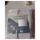 Aersas Natural Pinch Pleated Linen Curtains 84 Inch Length 2 Panels for Living Room Bedroom Cream Semi Sheer Window Curtain Boho Neutral Back Tab Pinch Pleat Drape with Hooks 84 Inches Long - Retail: 