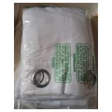 NICETOWN 100% Blackout Window Curtain Panels, Cold and Full Light Blocking Drapes with Black Liner for Nursery, 84 inches Drop Thermal Insulated Draperies (White, 2 Pieces, 52 Wide Each Panel) - Retai