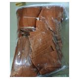 COMON HOME Terracotta Burnt Orange Thick Linen Curtains Pinch Pleated 90 Inch Length 2 Panels for Living Room Bedroom Semi Sheer Light Filtering Heavy Linen Drapes - Retail: $60