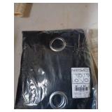 NICETOWN Pitch Black Solid Thermal Insulated Grommet Blackout Curtains/Drapes for Bedroom Window (2 Panels, 42 inches Wide by 63 inches Long, Black) - Retail: $32