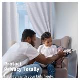 BGment Kids Room Curtains for Bedroom - Grommet Thermal Insulated Silver Star Print Room Darkening Curtains for Living Room, Set of 2 Panels, 52 x 63 Inch, Grey - Retail: $32