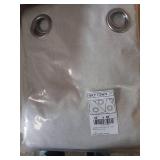 NICETOWN 100% Absolutely Blackout Linen Curtains with Thermal Insulated White Liner, Ivory, 52" Wide, 2 Pieces, Privacy Vertical Window Drapes for Office Laundry Living Room Windows 84 inch Long - Ret