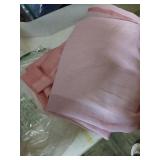 Purainbow Pink Ombre Chiffon Sheer Curtains 84 Inch Long for Living Room Bedroom Decor, Crinkle Gradient Semi Voile Grommet Top Window Curtain Drapes for Girls Room, Garden, Yard, Set of 2 Panels - Re