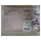 NICETOWN Room Darkening Curtain Panels for Girls Room, Nursery Essential Thermal Insulated Grommet Drapes for Small Window (Baby Pink, 2 PCs, 34 x 45 inch) - Retail: $20