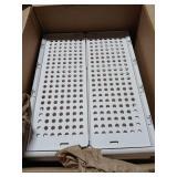 Pinkpum 6 Pack Closet Organizers Storage Bins, Stackable Plastic Drawer Basket for Clothing, Stackable Storage Bins Shelf Storage Container for Closet Wardrobe Bedroom Bathroom Office White - Retail: 