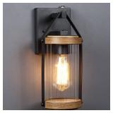 LONEDRUID 2 Pack Dusk to Dawn Outdoor Wall Light Fixtures Photocell Sensor Exterior Lantern Sconce Lighting Waterproof Outside Wall Mount Lamp for House Patio Garage Entryway Doorway - Retail: $70