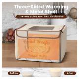 GIYUDOT Folding Bread Proofing Box with 50-113 Temp Control & 48H Timer, Dough Proofer with Metal Rack, Humidor, Recipes, Ideal for Sourdough, Bread Baking, Pizza, Yogurt, Kombucha, Precise Control - 