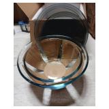 M MCIRCO Glass Mixing Bowls with Lids,  2 Packs Glass Bowl Set, Nesting Bowls for Meal Prep, Food Storage, Bowls For Cooking, Baking, BPA-Free, - Retail: $30