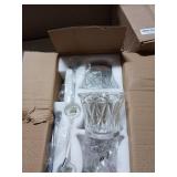 Vintage Bathroom Vanity Light Fixtures, Black and Gold 3-Light Vanity Light, Antique Bathroom Lighting Fixtures Over Mirror with Crystal Glass Shade, Vanity Lights for Bedroom Living Room Hallway - Re