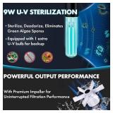 PONDFORSE 264GPH Canister Filter, 3-Stage External Aquarium Filter Ultra-Quiet Water Circulation Cleaning Machine with Media for Fish Tanks and Aquariums Up to 75 Gallons (264GPH) - Retail: $80
