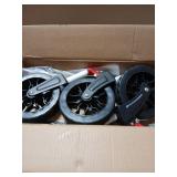 ROSONG Collapsible Wagon Cart with Wheels Foldable - Folding Utility Heavy Duty Wagons Carts for Grocery Sports Garden Shopping Camping Wheelbarrows (Black, 150L) - Retail: $80