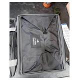 STORAGE MANIAC Collapsible Laundry Caddy,  Large Collapsible Laundry Basket with Sturdy Metal Wire Frame, Long Carry Handles - Space-Saving, Foldable Laundry hamper, 2 Pack Black