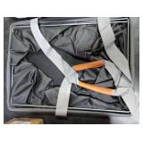 STORAGE MANIAC Collapsible Laundry Caddy,  Large Collapsible Laundry Basket with Sturdy Metal Wire Frame, Long Carry Handles - Space-Saving, Foldable Laundry hamper, 2 Pack Black