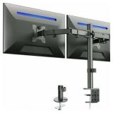 VIVO Black Dual Monitor Desk Mount Adjustable Stand  Fits Screens up to 30
