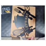 XORT Kitchen Metal Sign, Metal Kitchen Wall Art, Let