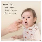 CIVARUA KIDS Muslin Baby Bibs 6 Pack, Baby Bandana Drool Bib for Drooling and Teething, Cotton Soft Absorbent for Girls Boys Good Night