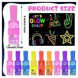 Oitnlaughter 36Pcs Neon Happy Birthday LED Finger Lights Party Favors Glow in the Dark Light Up Finger Lights Neon Themed Toys Bulk for Kids Party Goodie Bag Stuffer Birthday Gifts Classroom Prize