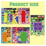 Abilat Make Your Own Number Toys Sticker Sheets Todders Activities for Kids Make a Face Stickers Decorations DIY Craft Stickers for Party Favor