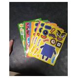 Abilat Make Your Own Number Toys Sticker Sheets Todders Activities for Kids Make a Face Stickers Decorations DIY Craft Stickers for Party Favor