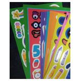 Abilat Make Your Own Number Toys Sticker Sheets Todders Activities for Kids Make a Face Stickers Decorations DIY Craft Stickers for Party Favor