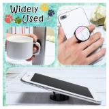 Honoson 9 Pieces Cell Phone Grip Holder Collapsible Holder Colorful Self-Adhesive Finger Ring Sublimation for Smartphone and Tablets(Marble)