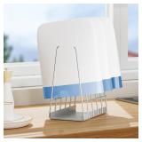 Reusable Bags Drying Rack, Foldable Plastic Bags Dryer for Ziplock Lerine Silicone Gallon, Snack, Sandwich Storage Bags, Silver