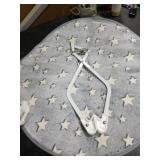 Baby Jumper, Baby Jumper Doorway with Adjustable Strap, Easy to Assemble, with a Soft Rug (Black)