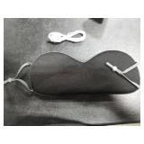 Medicane Neck Travel Pillow with Massage, Neck Massager with Heat & Gentle Vibration Massage, Ergonomic Memory Foam with Comfortable Eye Mask, Perfect for Airplane, Car, Office, Home Use, Pain Relief