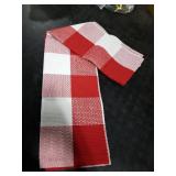 IOHOUZE Christmas Buffalo Plaid Rug 2x3 Ft Outdoor Indoor Doormat Red White Check Washable Area Rug Woven Cotton Checkered Front Porch Mat Christmas Decor for Front Door Entryway Home Entrance