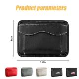 Moly Magnolia Car Seat Side Pocket Organizer, American Flag PU Leather Storage Bag, Pen Phone Holder Tray Pouch Seat Gap Filler, Interior Accessories for Auto Door Window Console (Black/Flag)