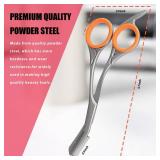 LePinko Eyebrow Trimming Scissors with Combs, Gifts For Men Women Stocking Stuffers, Black