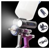 PangSing & Nan 600 Lumen Light Rechargeable Lightweight Spray Gun Light, Natural Light Illuminates Surface Sprayed, Ensures Even Coverage Versatile Automotive Paint Gun Light with 360° Rotation