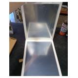 Colingmill Foldable Glitter Backstage Mirror with Handle 33. 5X 13. 5 Inch Leather Folding Hanging Mirror Rectangular for Travel Dance Bag Home Fitness Spa Gift for Dancers(White)