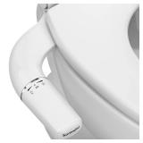 SAMODRA Ultra-Slim Hygienic Bidets Attachment for Existing Toilets - Adjustable Fresh Water Pressure Dual Nozzle (Frontal & Rear Wash) Easy to Install, Silver