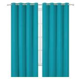 LEMOMO Blackout Curtains 52 x 90 Inch Long Teal Curtains 1 Panel Room Darkening Curtains for Bedroom and Living Room