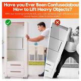 VexelZytro Furniture Movers with Wheels & Lifter Kit, Furniture Dolly Heavy Duty, Moving Appliance Gliders for Sofa Fridge Washing Machine (Heavy Duty)