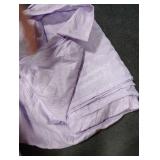 Aiyufeng Light Purple Shower Curtain for Bathroom, Embossed Textured Fabric Shower Curtain for Bathroom - Soft Cloth & Hotel Spa, Machine Washable, 72X72, Light Purple