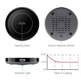 Smart Coffee Warmer, BESTINNKITS Auto On/Off Gravity-Induction Mug Warmer for Office Desk Use, Candle Wax Cup Warmer Heating Plate (Up to 131F/55C) (Black)