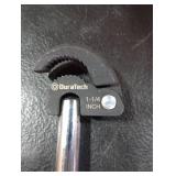 DURATECH 11 Basin Wrench, Sink Wrench, Adjustable Tap Nut Spanner Basin Spanner, Capacity of 3/8 to 1-1/4 for Fixing Back and Union Nuts Under Sink