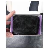 KooKaStyle Invisible Wire Hair Extensions with Transparent Headband Adjustable Secure Clips Black Long Wavy Synthetic Hairpiece for Women