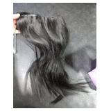 KooKaStyle Invisible Wire Hair Extensions with Transparent Headband Adjustable Secure Clips Black Long Wavy Synthetic Hairpiece for Women