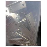 Luomorgo m 1.5 Inch Mini Hinges Butt Hinges, Stainless Steel Cabinet Hinges, Small Folding Door Hinge for Wooden Box, Crafts (Silver)