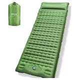 HiiPeak Sleeping Pad for Camping- Ultralight Inflatable Sleeping Mat with Built-in Foot Pump, Upgraded Durable Compact Camping Air Mattress for Tent, Backpacking, Hiking