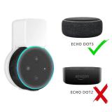 Costyleen Wall Mount Holder for Dot 3rd Generation, Space Saving Accessories Smart Home Speakers, Clever Dot(3rd Gen) Accessories with Built-in Cable Management Without Messy Wires-White