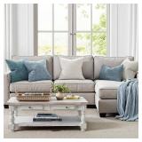 MIULEE Pack of 2 Couch Throw Pillow Covers 18x18 Inch Coastal Light Blue Modern Boho Accent Decorative Pillow Covers Soft Chenille Farmhouse Cushion Covers for Home Decor Bed Sofa Living Room