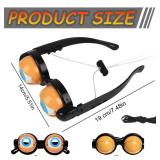 Rercarre 2PCS Funny Glasses for Adults Crazy Eye Glass Googly, Novelty Shaking Eye Glasses, Eyes Glasses Adult Size Silly Sunglass With Blinking Eyeball for Party and Performances