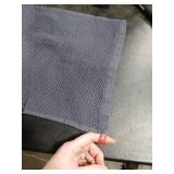 Homaxy 100% Cotton Waffle Weave Kitchen Dish Cloths, Ultra Soft Absorbent Quick Drying Dish Towels, 12 x 12 Inches, 6-Pack, Dark Grey