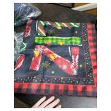 Feliz Navidad Door Cover,Christmas Tree Photo Backdrop,Mexican Christmas Winter Xmas Holiday Decorations and Supplies for Home Party Decor-71x36