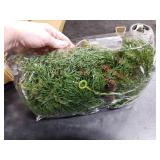 Spiareal 5.74 ft Christmas Garland with Light Christmas Lighted Pine Garland Prelit Battery Operated Cedar Pine Cone Red Berry Greenery for Mantle Fireplace Decor(2 Pcs)